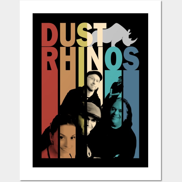 Dust Rhinos Retro Band Shirt Wall Art by Dust Rhinos Swag Store